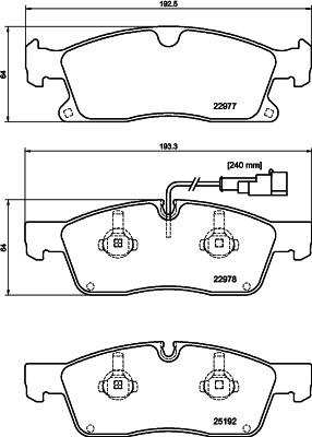 HELLA 8DB 355 039-871 - Kit pastiglie freno, Freno a disco www.autoricambit.com