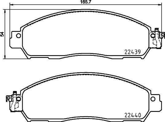 HELLA 8DB 355 039-791 - Kit pastiglie freno, Freno a disco www.autoricambit.com