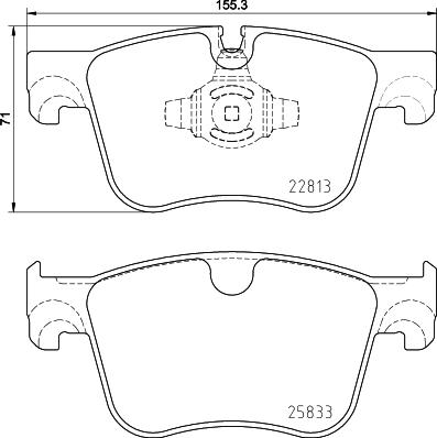 HELLA 8DB 355 036-491 - Kit pastiglie freno, Freno a disco www.autoricambit.com