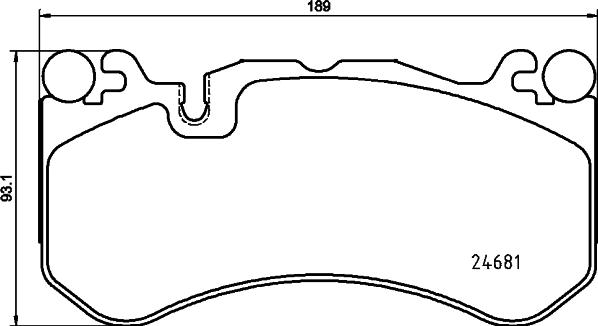 HELLA 8DB 355 036-461 - Kit pastiglie freno, Freno a disco www.autoricambit.com