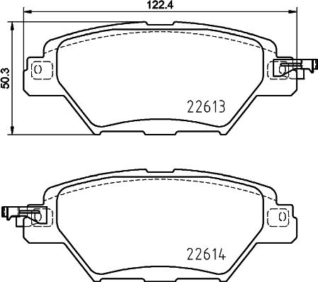 HELLA 8DB 355 036-521 - Kit pastiglie freno, Freno a disco www.autoricambit.com