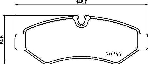 HELLA 8DB 355 036-861 - Kit pastiglie freno, Freno a disco www.autoricambit.com