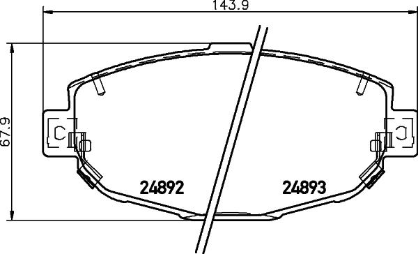 HELLA 8DB 355 036-801 - Kit pastiglie freno, Freno a disco www.autoricambit.com