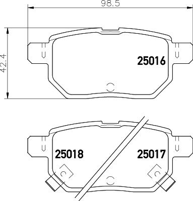 HELLA 8DB 355 036-871 - Kit pastiglie freno, Freno a disco www.autoricambit.com