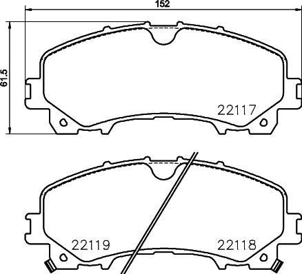 HELLA 8DB 355 036-761 - Kit pastiglie freno, Freno a disco www.autoricambit.com