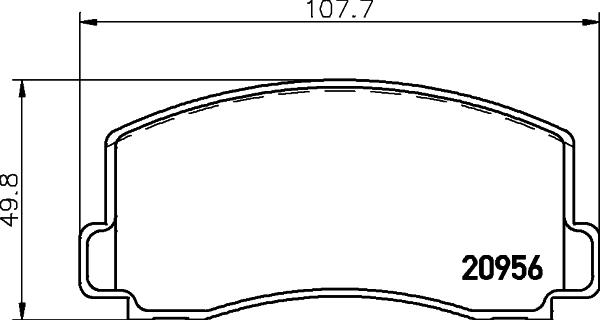 HELLA 8DB 355 030-001 - Kit pastiglie freno, Freno a disco www.autoricambit.com