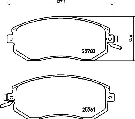 HELLA 8DB 355 030-331 - Kit pastiglie freno, Freno a disco www.autoricambit.com