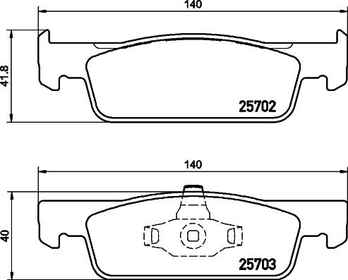 HELLA 8DB 355 031-901 - Kit pastiglie freno, Freno a disco www.autoricambit.com