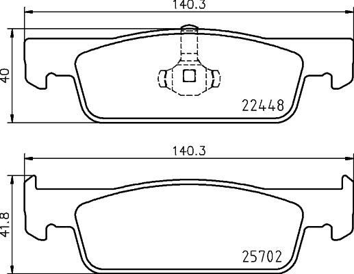 HELLA 8DB 355 031-551 - Kit pastiglie freno, Freno a disco www.autoricambit.com