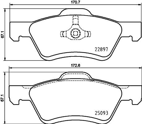 HELLA 8DB 355 031-691 - Kit pastiglie freno, Freno a disco www.autoricambit.com