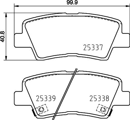 HELLA 8DB 355 031-821 - Kit pastiglie freno, Freno a disco www.autoricambit.com