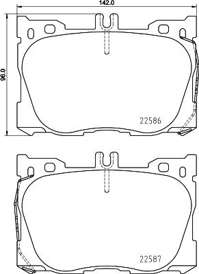 HELLA 8DB 355 031-701 - Kit pastiglie freno, Freno a disco www.autoricambit.com