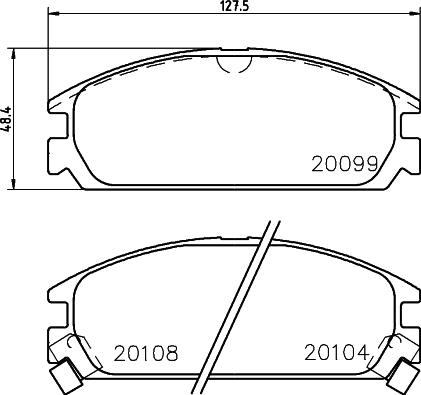 HELLA 8DB 355 031-731 - Kit pastiglie freno, Freno a disco www.autoricambit.com