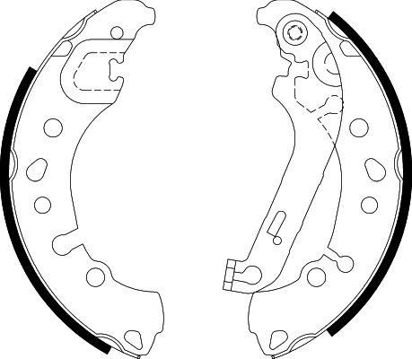 HELLA 8DB 355 038-011 - Kit freno, freni a tamburo www.autoricambit.com