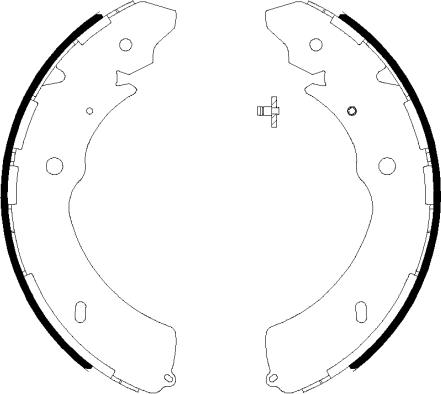 HELLA 8DB 355 038-031 - Kit freno, freni a tamburo www.autoricambit.com