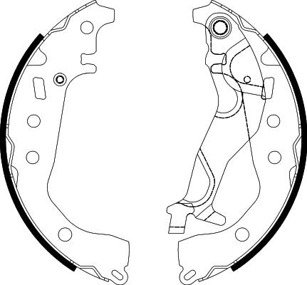 HELLA 8DB 355 038-251 - Kit freno, freni a tamburo www.autoricambit.com