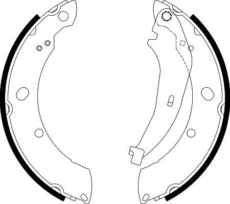 HELLA 8DB 355 038-221 - Kit freno, freni a tamburo www.autoricambit.com