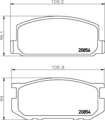 HELLA 8DB 355 032-401 - Kit pastiglie freno, Freno a disco www.autoricambit.com