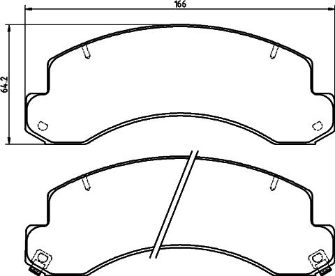 HELLA 8DB 355 032-421 - Kit pastiglie freno, Freno a disco www.autoricambit.com