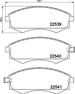 HELLA 8DB 355 032-081 - Kit pastiglie freno, Freno a disco www.autoricambit.com