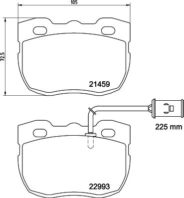 HELLA 8DB 355 037-941 - Kit pastiglie freno, Freno a disco www.autoricambit.com