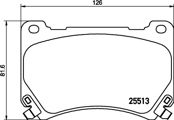 HELLA 8DB 355 037-581 - Kit pastiglie freno, Freno a disco www.autoricambit.com