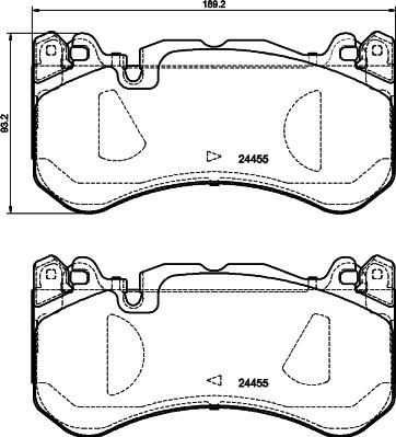 HELLA 8DB 355 037-871 - Kit pastiglie freno, Freno a disco www.autoricambit.com