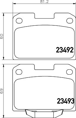 HELLA 8DB 355 037-251 - Kit pastiglie freno, Freno a disco www.autoricambit.com