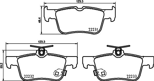 HELLA 8DB 355 037-791 - Kit pastiglie freno, Freno a disco www.autoricambit.com