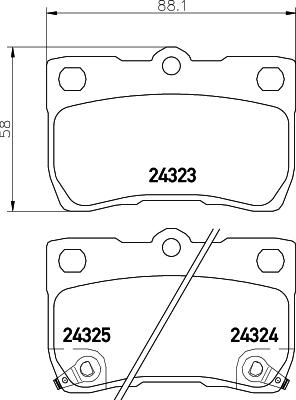 HELLA 8DB 355 037-771 - Kit pastiglie freno, Freno a disco www.autoricambit.com