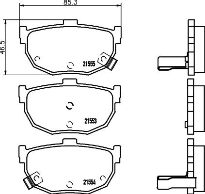 HELLA 8DB 355 029-491 - Kit pastiglie freno, Freno a disco www.autoricambit.com