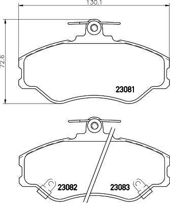 HELLA 8DB 355 029-011 - Kit pastiglie freno, Freno a disco www.autoricambit.com