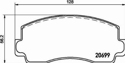 HELLA 8DB 355 007-241 - Kit pastiglie freno, Freno a disco www.autoricambit.com