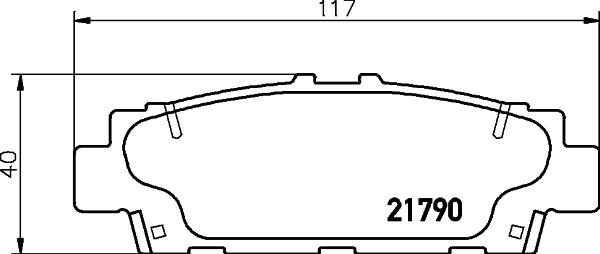 HELLA 8DB 355 029-391 - Kit pastiglie freno, Freno a disco www.autoricambit.com