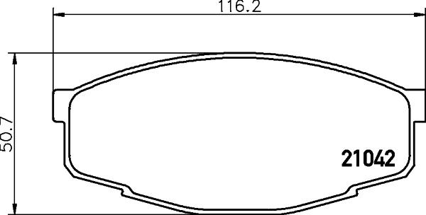 HELLA 8DB 355 029-241 - Kit pastiglie freno, Freno a disco www.autoricambit.com