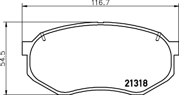 HELLA 8DB 355 029-251 - Kit pastiglie freno, Freno a disco www.autoricambit.com