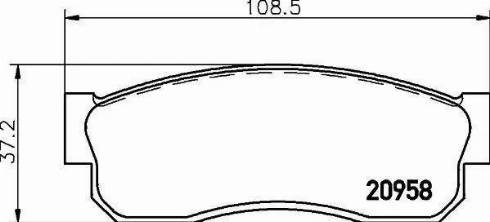 HELLA 8DB 355 006-081 - Kit pastiglie freno, Freno a disco www.autoricambit.com