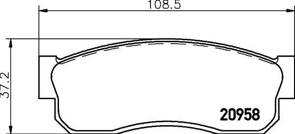 HELLA 8DB 355 029-211 - Kit pastiglie freno, Freno a disco www.autoricambit.com