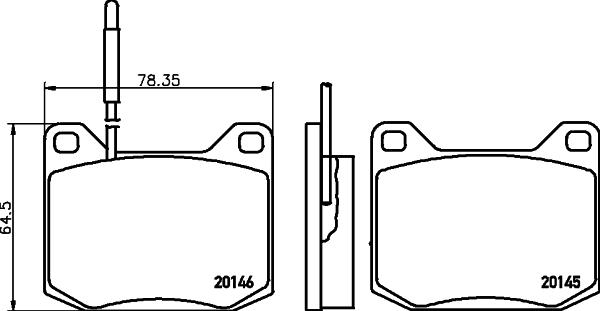 HELLA 8DB 355 029-281 - Kit pastiglie freno, Freno a disco www.autoricambit.com