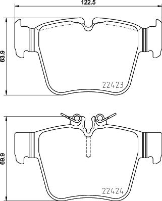 HELLA 8DB 355 024-991 - Kit pastiglie freno, Freno a disco www.autoricambit.com