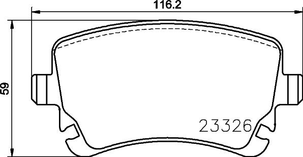 HELLA 8DB 355 024-961 - Kit pastiglie freno, Freno a disco www.autoricambit.com