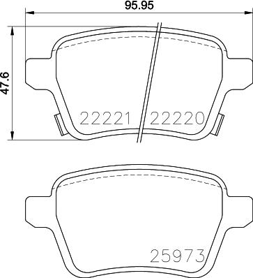 HELLA 8DB 355 024-651 - Kit pastiglie freno, Freno a disco www.autoricambit.com