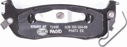 HELLA 8DB 355 024-681 - Kit pastiglie freno, Freno a disco www.autoricambit.com