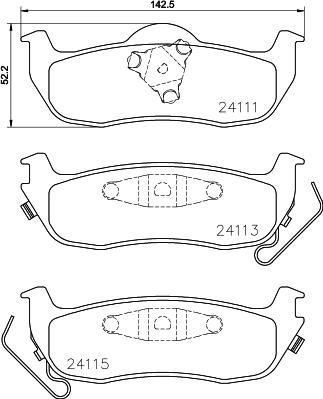 HELLA 8DB 355 024-681 - Kit pastiglie freno, Freno a disco www.autoricambit.com