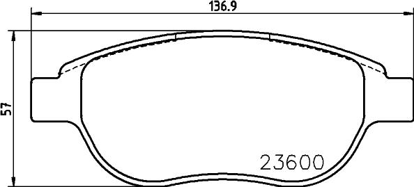 HELLA 8DB 355 024-031 - Kit pastiglie freno, Freno a disco www.autoricambit.com