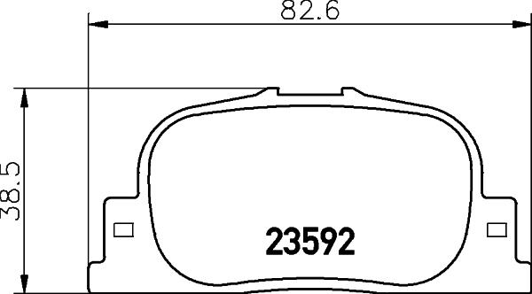 HELLA 8DB 355 024-191 - Kit pastiglie freno, Freno a disco www.autoricambit.com