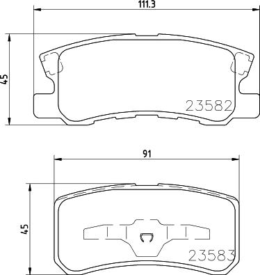 HELLA 8DB 355 024-151 - Kit pastiglie freno, Freno a disco www.autoricambit.com