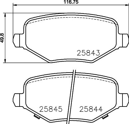 HELLA 8DB 355 024-811 - Kit pastiglie freno, Freno a disco www.autoricambit.com