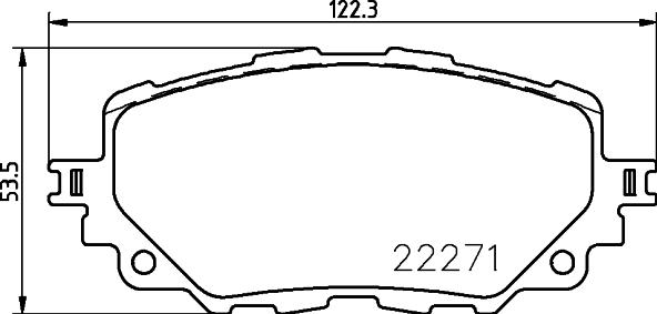 HELLA 8DB 355 024-821 - Kit pastiglie freno, Freno a disco www.autoricambit.com