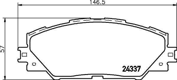 HELLA 8DB 355 024-371 - Kit pastiglie freno, Freno a disco www.autoricambit.com